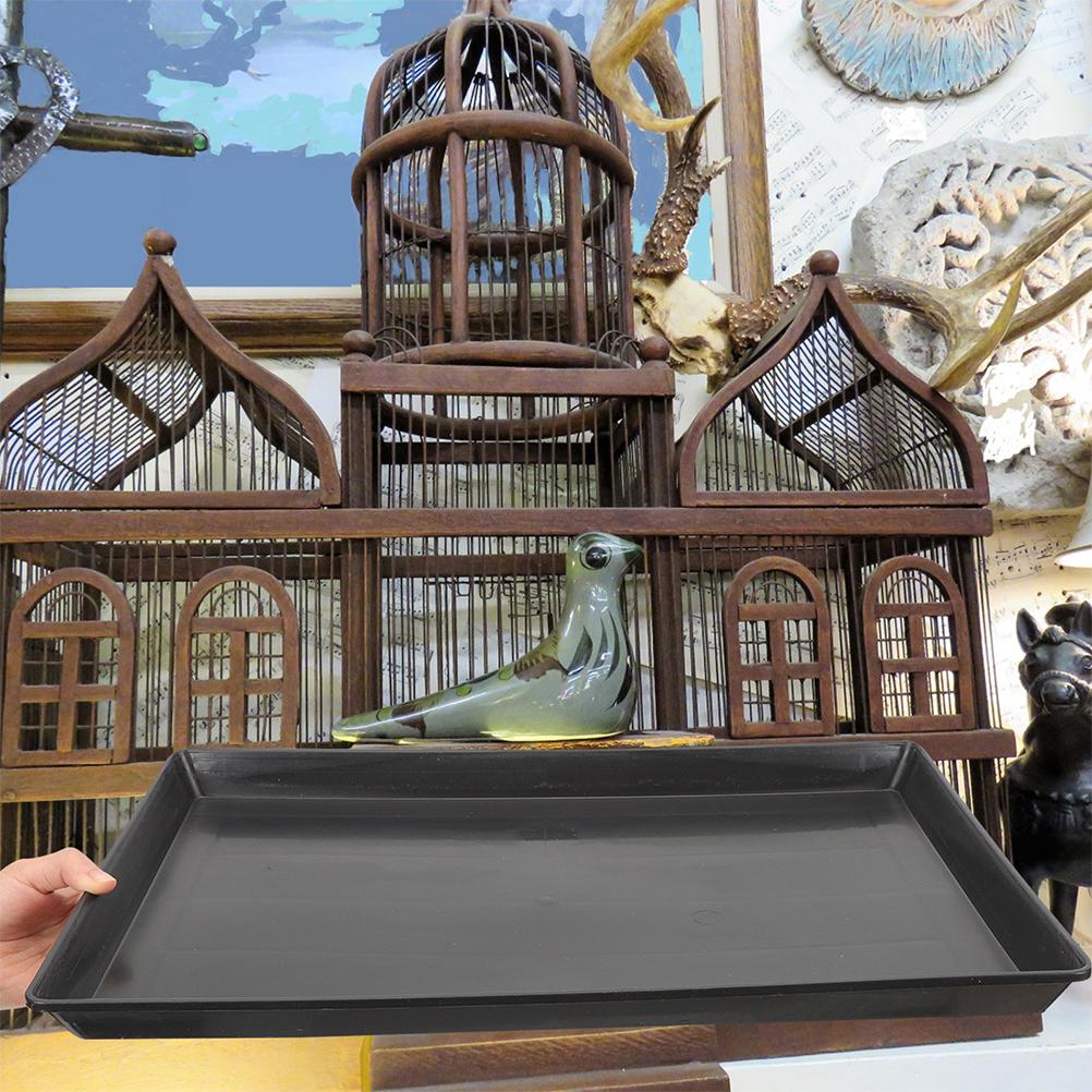 2 Pcs Pet Cage Tray Replacement Dog Crate Pan Litter Tray Bird Cage Bottom Bunny Pan Parrot Toilet Tray For Animals