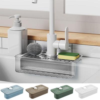 Non-Slip Sink Sponge Rag Drainer Rack Anti-Splash Wipe Drain Storage Rack  for Kitchen