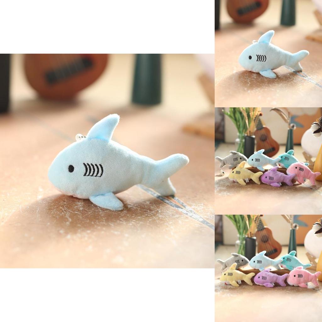 Adorable Cute Plush Shark Keychain Soft Stuffed Animal Accessory For Bags And Keys