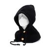 Winter Women's Wool Hat Outdoor Integrated Neck Guard Shawl Knitted Hat Barak Lafa Hat Anti Cold Warm