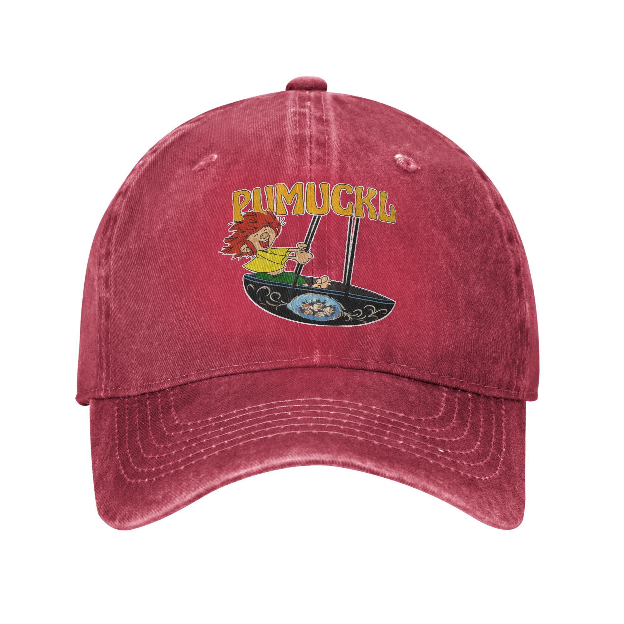 

Pumuckl Swing Unisex Baseball Cap Anime Cartoon Distressed Denim Hats Cap Vintage Outdoor Running Unstructured Soft Snapback as shown