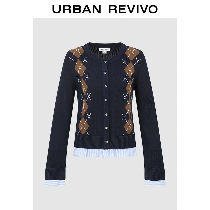 

UR Women s Argyle Knit Cardigan M