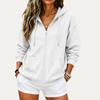 Women's Lightweight Zip-Up Hoodie Drop Shoulder Relaxed Fit for Spring and Fall