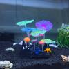 With Sucker Durable Fish Tank Ornament Aquarium Water Grass Artificial Plants Simulation Mushroom