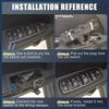 Power Window Switch, Front Left Driver Side Window Control Switch No.56010677AA for Jeep Liberty 2004 Black, 1 Pc