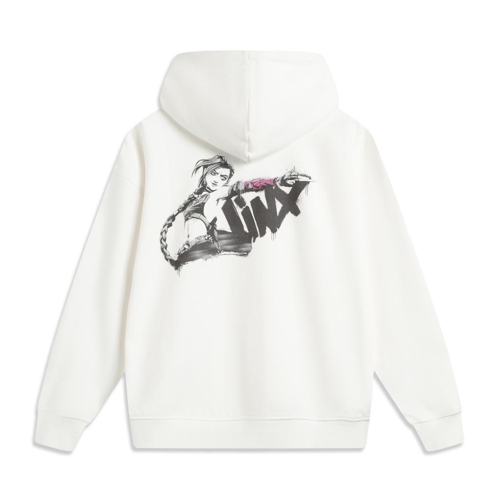 Li Ning X League Of Legends Collaboration Sports Lifestyle Series Dual City Battle Series Pullover Letter Print Loose Hoodie Unisex Hoodie AWDUF49-5