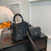 Stylish Casual Mini Tote Bag For Women In Black Orange Green And Fuchsia Perfect For Commuting And Everyday Use