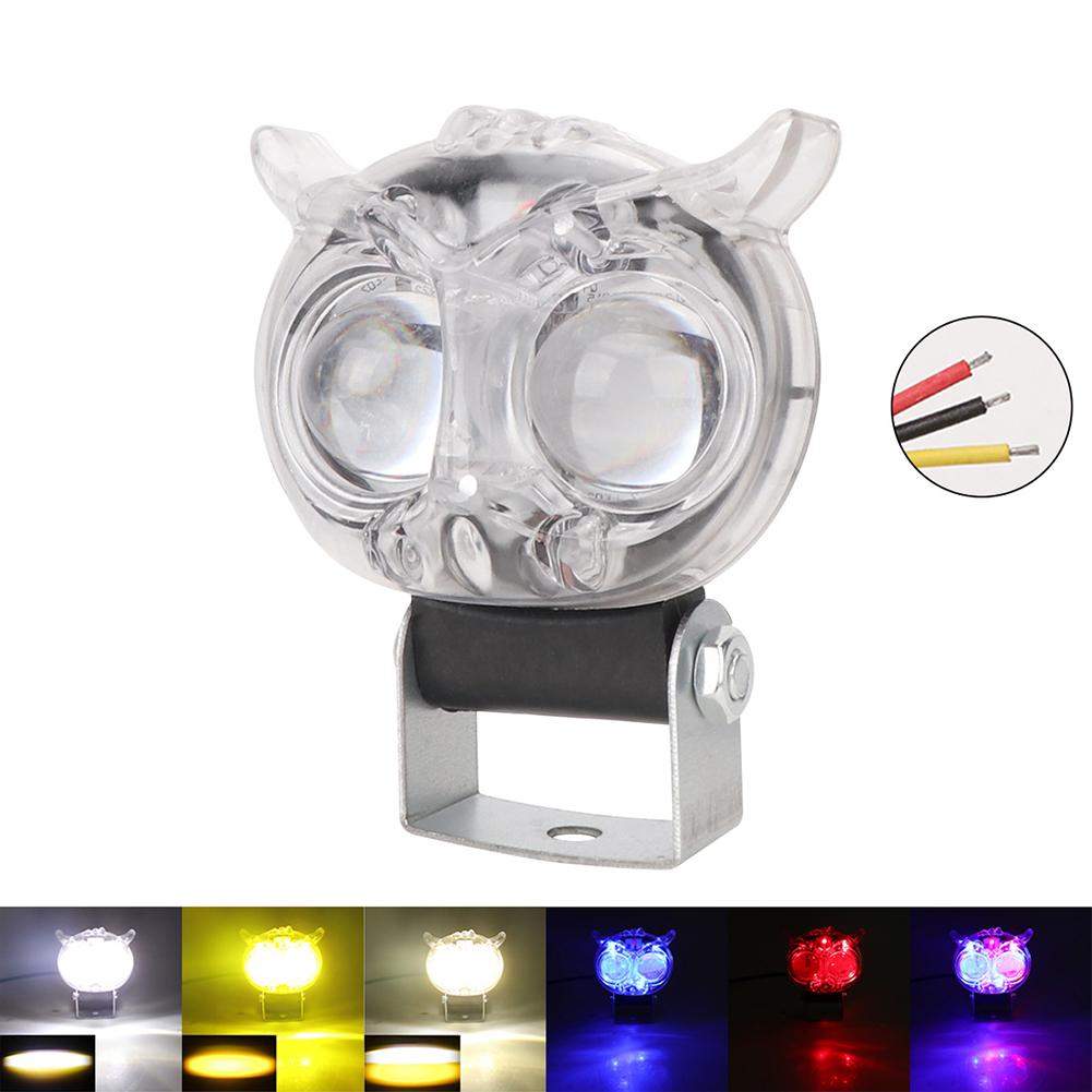 

Мотоцикл работает 8 режимов освещения Светодиодные прожекторы в форме совы/тигра Противотуманные фары Цветной свет Owl