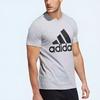 Adidas Printed Round Neck Sports T-Shirt Men Tops Gray ED9607