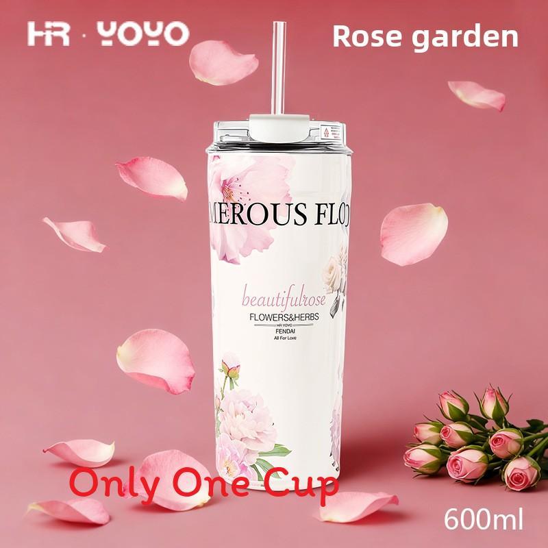 

Stainless Steel Insulated Travel Mug With Strap And Large Capacity For Office And Outdoor Use рожевий червоний колір