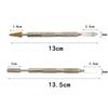 Double Head Leather Edge Oil Pen DIY Handcraft Tools Professional Paint Roller Stick  Leather