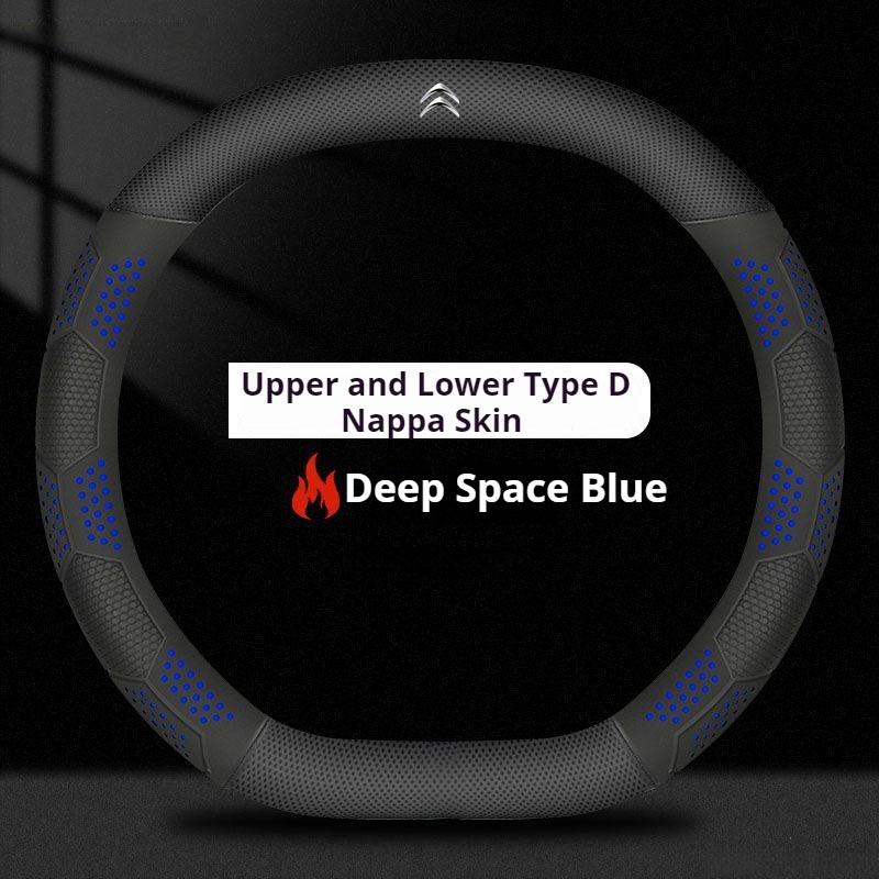 Carbon fiber Car Steering Wheel Cover for Citroen C4X C5X C5Aircross e-Berlingo C4 Cactus 2022 2023 2024 Auto Interior Accessory aoq123