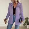Giacca con Cappuccio da Donna Autunno/Inverno 2025 - Tinta Unita Patchwork a Rigate