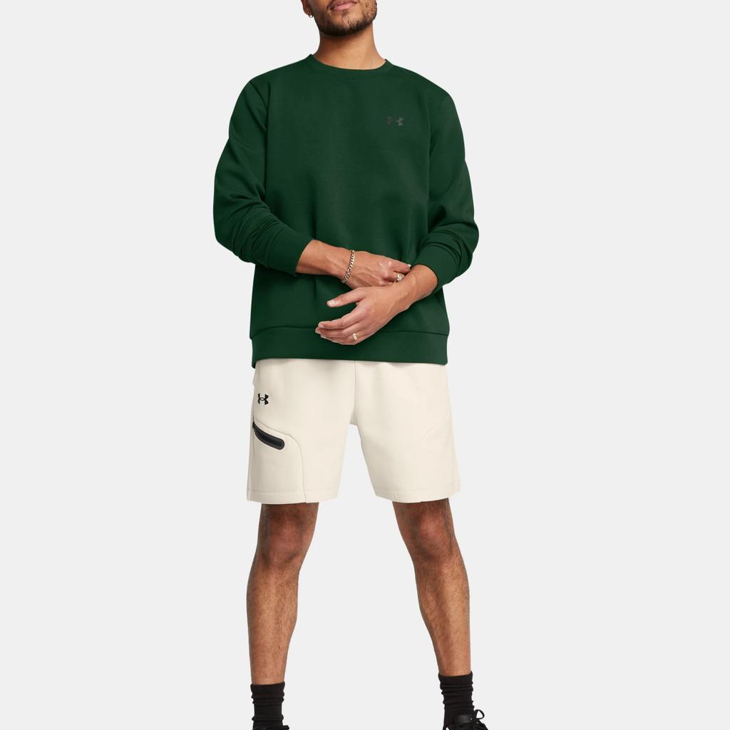 Under Armour Unstoppable Fashion Loose Crew Neck Long Sleeve Sweatshirt Men sweatshirt Forest-Green 1381688-301