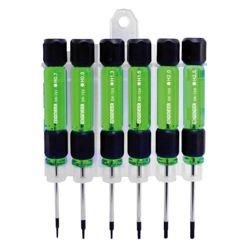ENGINEER Precision Hex Driver Set, 6-Piece Set, DK-702