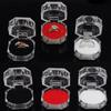 50/1pcs Jewelry Tray Transparent Crystal Ring Boxes Earrings Earrings Small Accessories Storage Box Jewelry Box Crystal Boxes