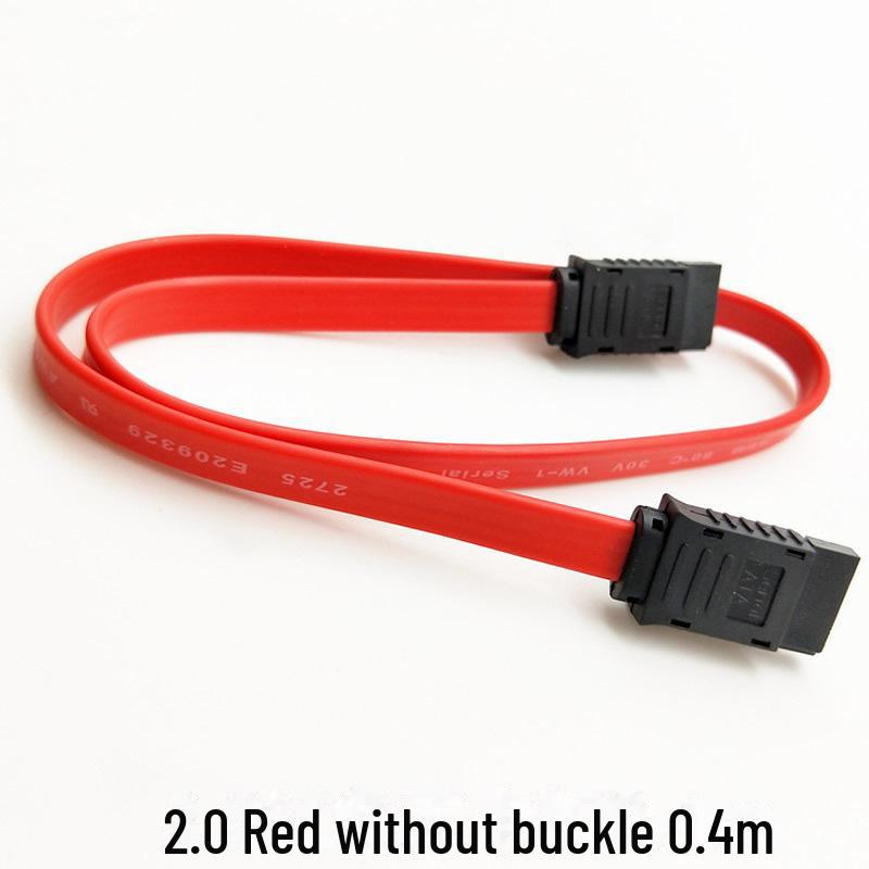 

Високошвидкісний кабель даних SATA 3.0 6 Гбіт/с для підключення настільного SSD 2.0 without buckle 0.4m червоний