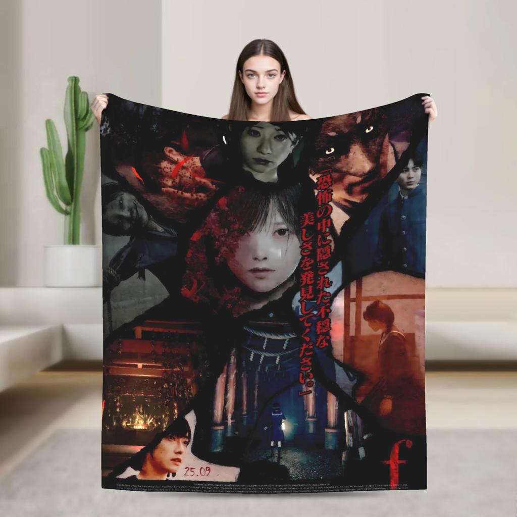 Silent Hill Horror Movie Games Super Soft Blankets Plush Bedding Throws Comfortable Couch Chair Flannel Bedspread Sofa Bed Cover