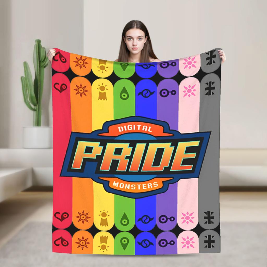 Jyarimon Gigimon Guilmon Growlmon Evolution Knitted Blankets Digimon  Wool Throw Blankets Summer Bedspreads