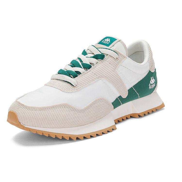 Kappa Spliced Casual Retro Design Comfortable Non-Slip Wear-Resistant Lightweight Low-Top Running Shoes Unisex sneaker Gray White K0DW5MM01D-133