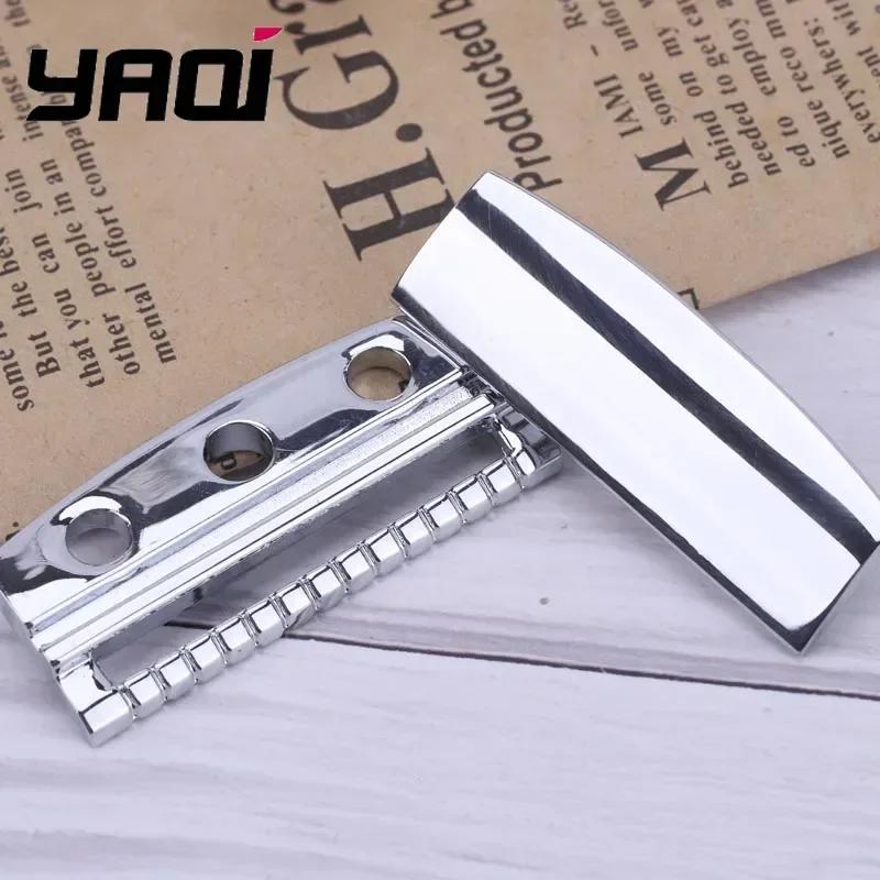 Yaqi Single Edge Safety Razor Head Chrome Color Precise Shaving Experience Male Female Wet Shaving Razor Handle Not Included