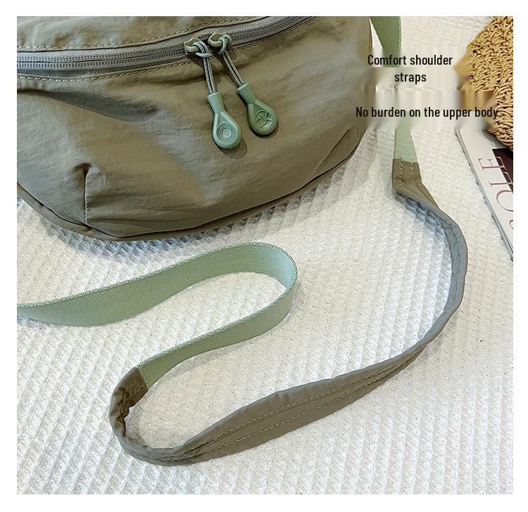 Bardzo Lekka Wodoodporna Nylonowa Torba Przez Ramię - Damska Dużej Pojemności Wszechstronna Pod Pachę Siodełko