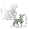 Elk Deer Silicone Mold DIY Christmas Theme Resin Deer Mould Cute 3D Christmas Animals Molds Standing Elk Mold Dessert Decor