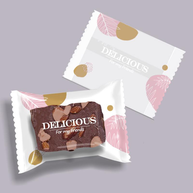 100Pcs 7x10cm Cherry Blossom Snowflake Pastry Machine Sealing Bags Cookies Nougat Candy Wedding Party Gift Packaging