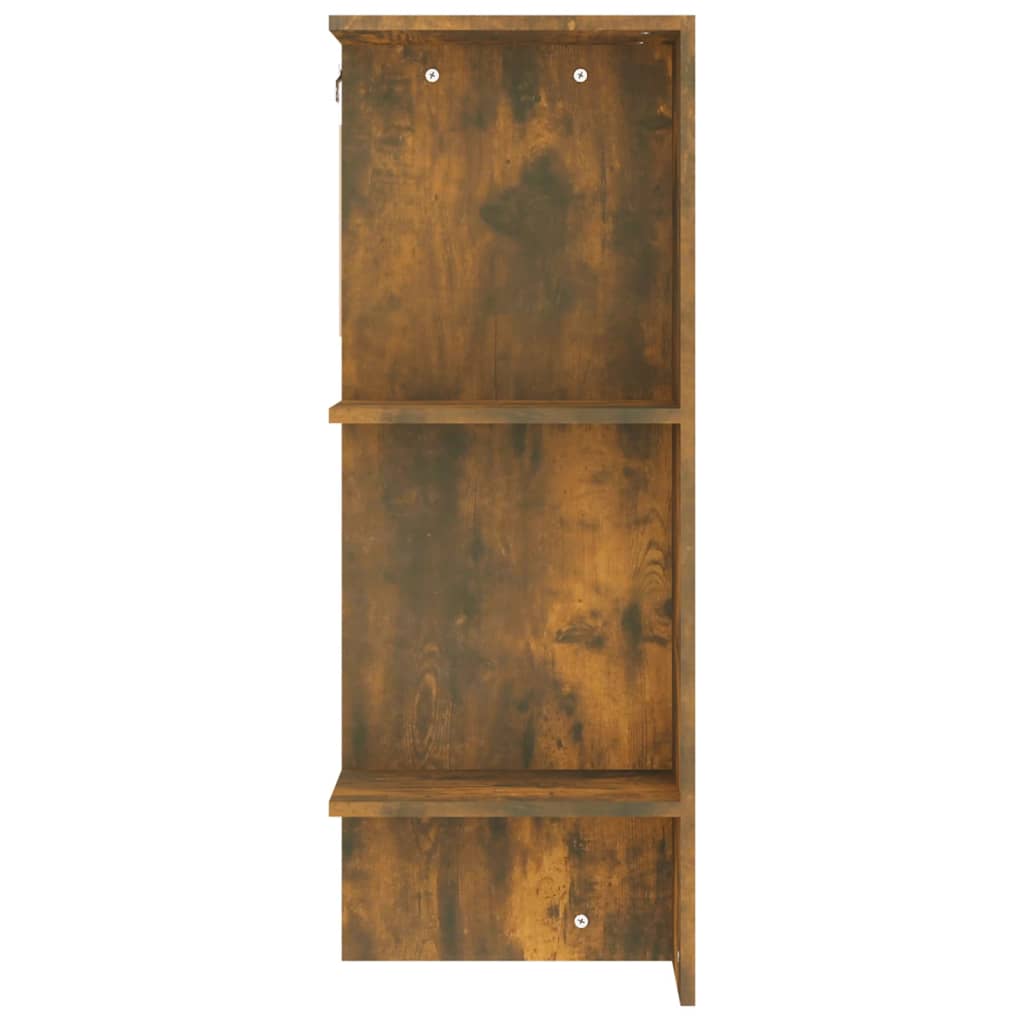 Hallway Cabinets 2 pcs Smoked Oak Wood Based Material