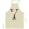 Tablier De Cuisine - Yvonne Lettre - Impression Bretonne - Coton Résistant - Imprimé En France