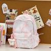 Schoolbag high value gradual change blue large capacity backpack high value student schoolbag junior high school girls high school travel backpack