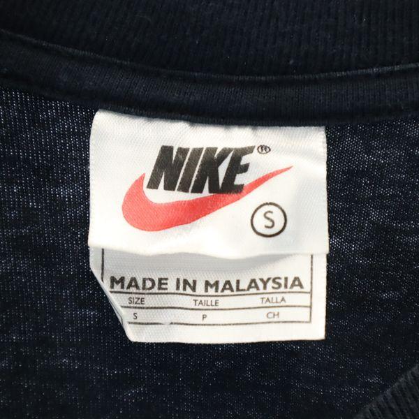 Nike 90s Silver Tag Old Logo Print Short Sleeve T-shirt S Black Men's Used