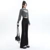 Autumn and winter new micro-flared jeans women's fashion design sense high waist and thin jeans