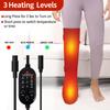 Electric Heated Leg Knee Massager 3 Heating Massage Functions Muscle Pain Relief Blood Circulation Promotion Fits Legs/Knees