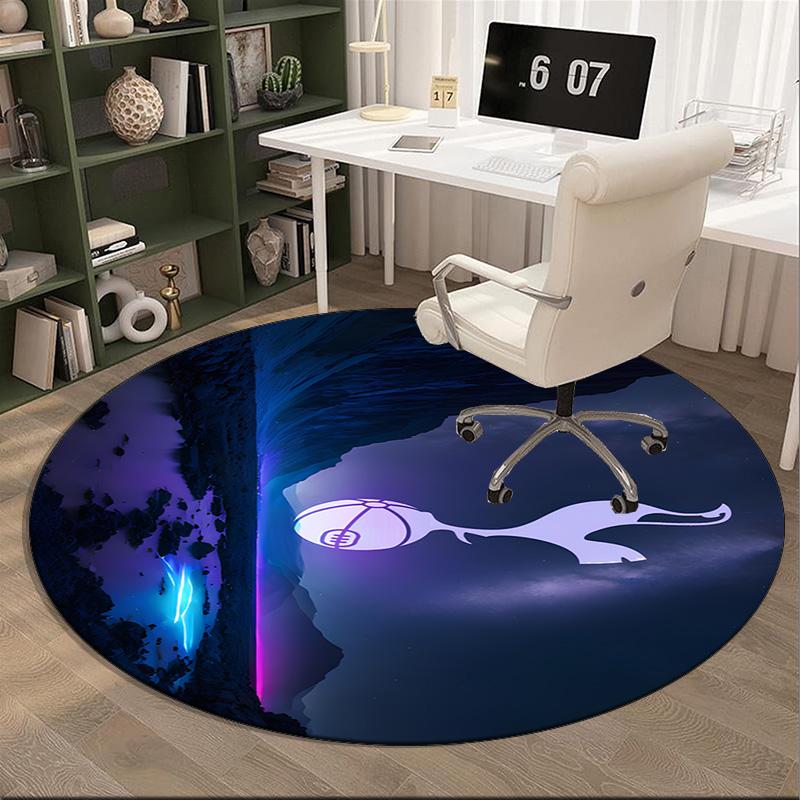 Tottenham F.C Round Rug for Livingroom,Bedroom, Palyroom, Chair Rug, Area Rug, Circle Carpet, Large Size Fan Christmas Gift
