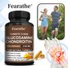 Suplimente Fearathe Glucosamină Condroitină 2100mg cu Curcuma, MSM, Boswellia, Bromelaină, Quercetină & Metionină, Pur Naturale, 120 Capsule