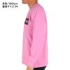 The North Face Long Sleeve Square Logo Organic Medium UV Orchid Size XS Tee, Unisex, Cotton, Weight, Protection, Pink,