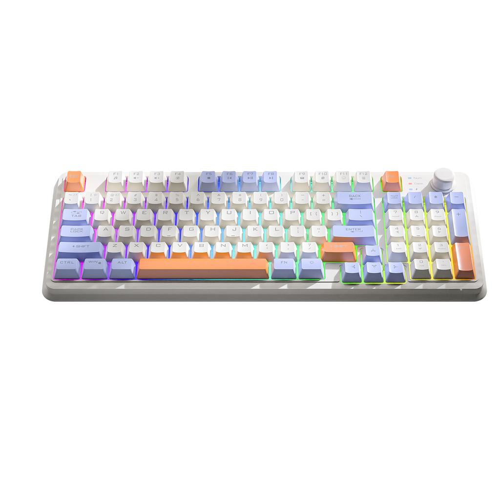 Xiaomi K94 Wireless Gaming Keyboard, BT 5.0/2.4GHz With Dual Mode 2-in-1 Receiver, 95 Keys TKL Rainbow LED Backlit Quiet Keyboard For