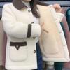 Lamb Fleece Jacket Autumn and Winter Models Plus Velvet Thickening Mother's Fur Jacket Women's Mid-length
