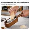 Handheld Cheese Grater with Wooden Frame Compact Kitchen Tool Long-Lasting