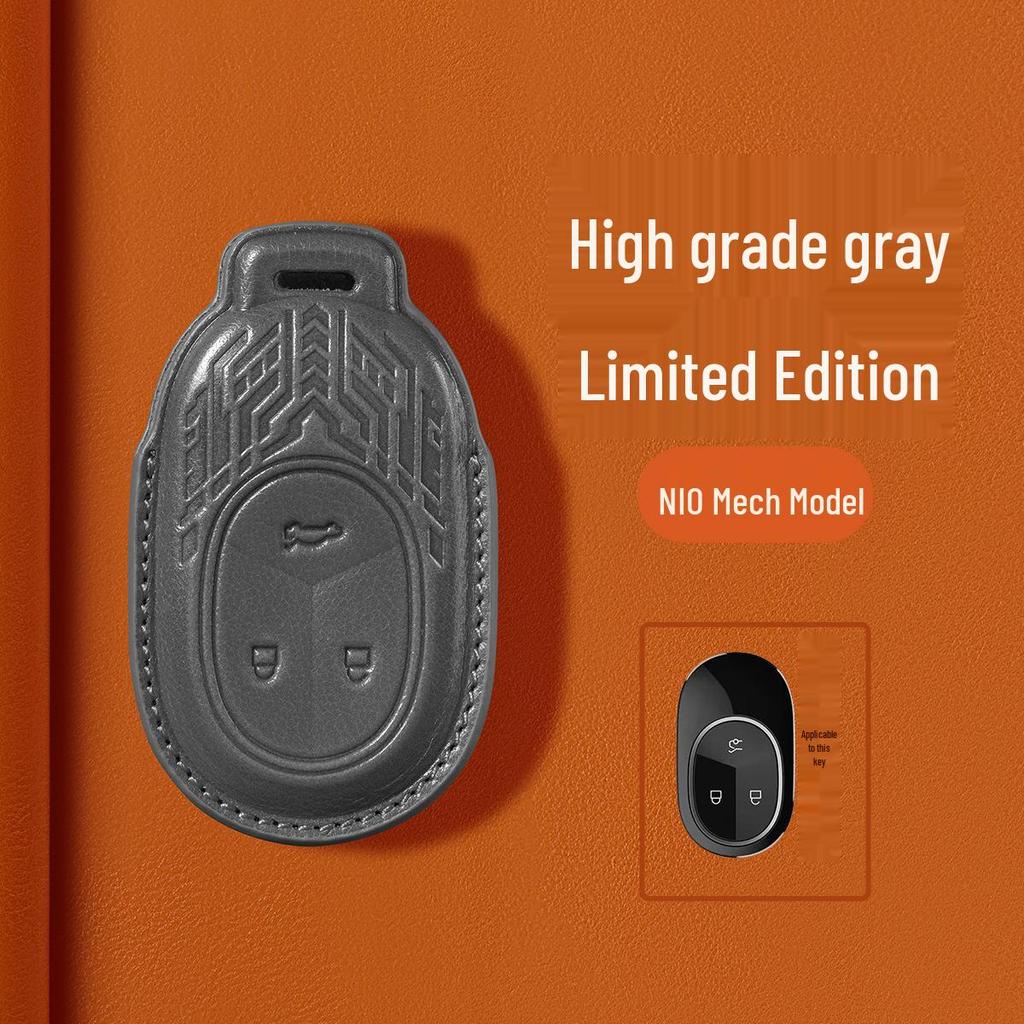 Premium Leather Key Cover for Nio ES6/ET5/EC6/ES8/ET7/ES7/EC7 Models