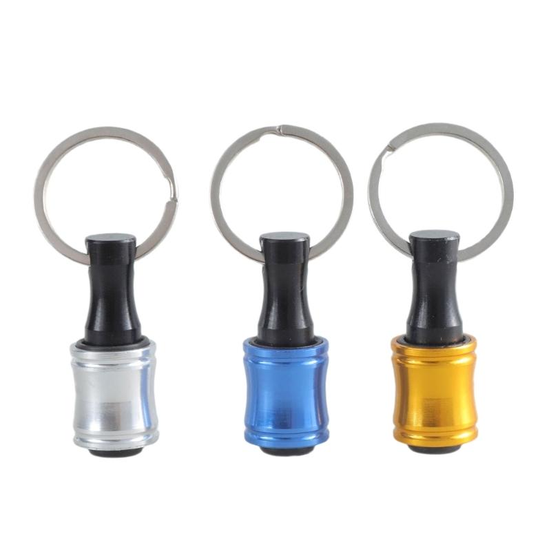6Pcs Bit Holder Keychains Quick Release Portable Screwdriver Drill 1/4inch Easy Changes Hex Shank Tool Set for Driver