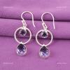 Iolite Gemstone 925 Silver Engagement Wife Gift Dangle Hook New Earrings Jewelry EE-140-1
