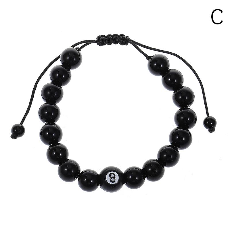 

Браслет Billiard Black с 8 бусинами