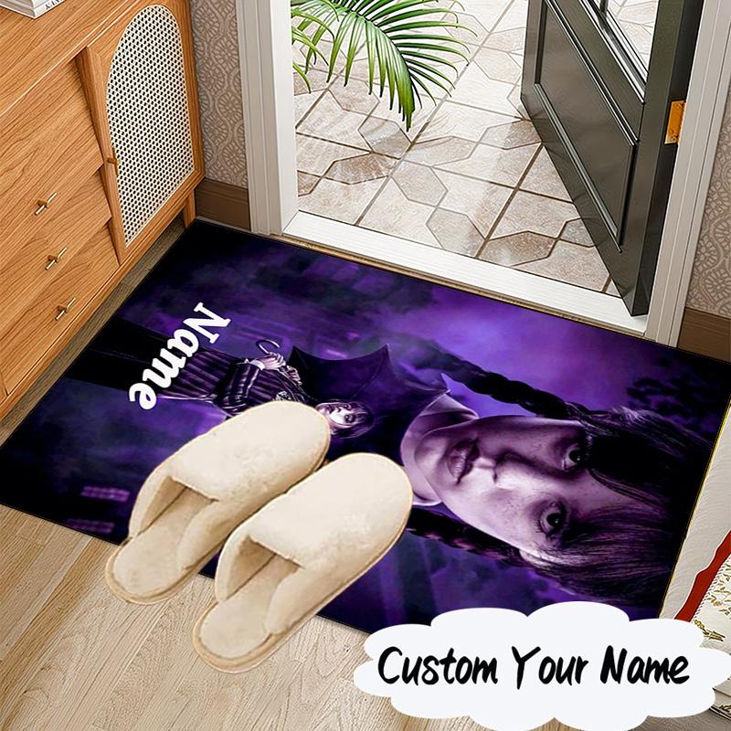 Custom Name Rug Wednesday Carpet Game Rug Area Rug Suitable for Kitchens, Homes, Offices, Living Rooms,Home Decor,Birthday Gift