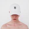 Binseumokeu Ov Small Logo White Ball Cap Hard Fit