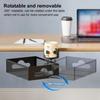 360 Degree Rotating Under Desk Storage Rack Carbon Steel Under Desk Organizer  Desk Accessories