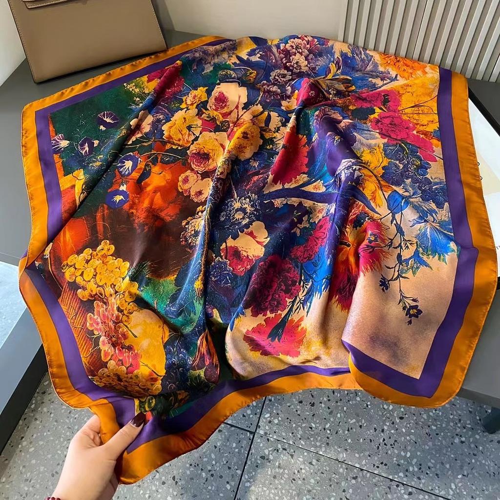 Hangzhou Silk High end Versatile Thin Scarf Shawl with Spring and Autumn Style Autumn and Winter Style Fashionable New Style