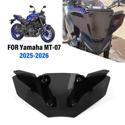 Precise Wind Screen Deflector Kit Windshield Windscreen Visor For MT-07 MT07 2025-2026 Motorcycle Accessories