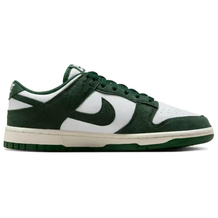 Nike Dunk Anti Slip Wear Resistant Low Top Skateboard Shoes Women's White Green